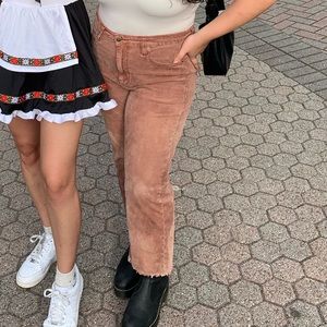 American eagle corduroy crop flare sz 14 short